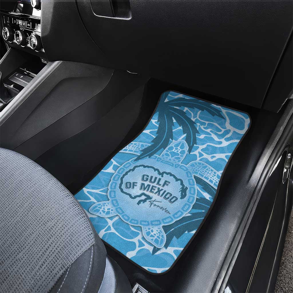 Gulf of Mexico Forever Car Mats Mexican Turtle Blue Version