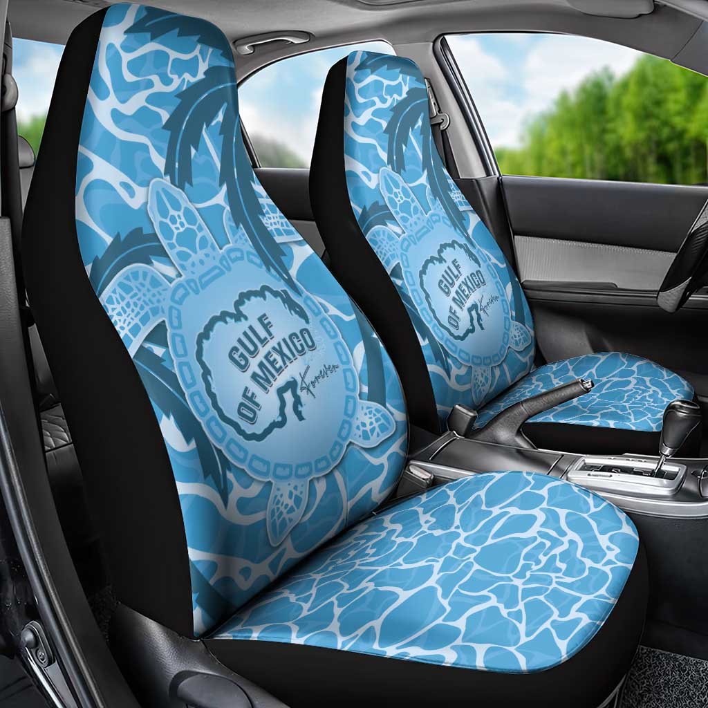 Gulf of Mexico Forever Car Seat Cover Mexican Turtle Blue Version