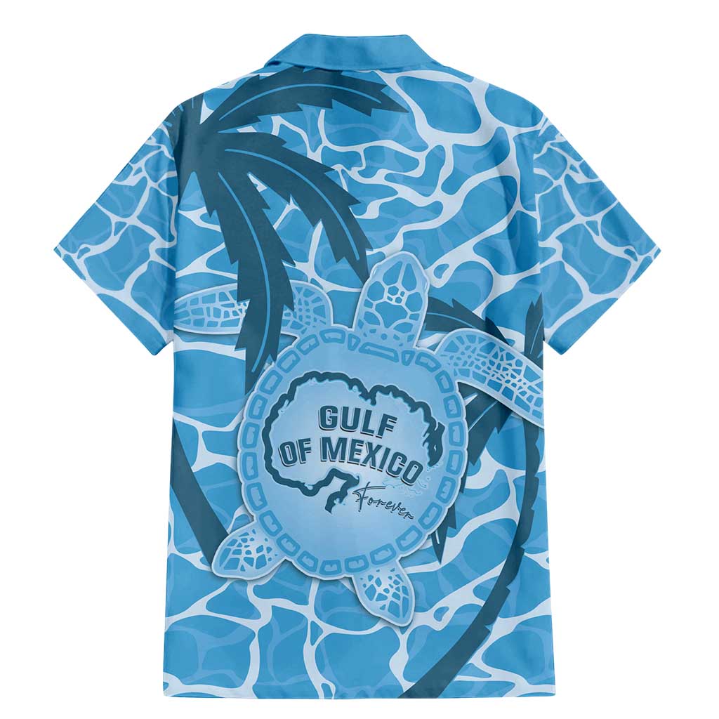 Gulf of Mexico Forever Family Matching Mermaid Dress and Hawaiian Shirt Mexican Turtle Blue Version