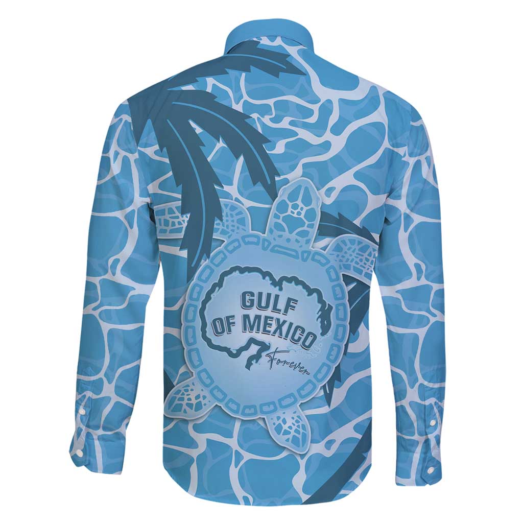 Gulf of Mexico Forever Family Matching Mermaid Dress and Hawaiian Shirt Mexican Turtle Blue Version