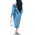 Gulf of Mexico Forever Family Matching Off The Shoulder Long Sleeve Dress and Hawaiian Shirt Mexican Turtle Blue Version