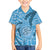 Gulf of Mexico Forever Family Matching Off The Shoulder Long Sleeve Dress and Hawaiian Shirt Mexican Turtle Blue Version