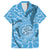 Gulf of Mexico Forever Family Matching Off Shoulder Maxi Dress and Hawaiian Shirt Mexican Turtle Blue Version