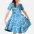Gulf of Mexico Forever Family Matching Summer Maxi Dress and Hawaiian Shirt Mexican Turtle Blue Version