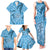 Gulf of Mexico Forever Family Matching Tank Maxi Dress and Hawaiian Shirt Mexican Turtle Blue Version