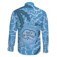 Gulf of Mexico Forever Family Matching Tank Maxi Dress and Hawaiian Shirt Mexican Turtle Blue Version