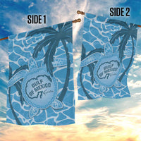 Gulf of Mexico Forever Garden Flag Mexican Turtle Blue Version