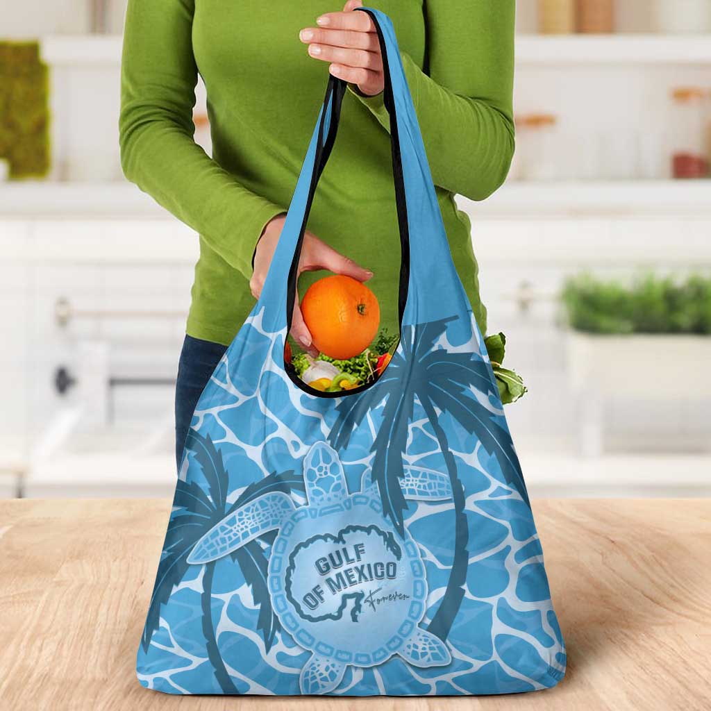 Gulf of Mexico Forever Grocery Bag Mexican Turtle Blue Version