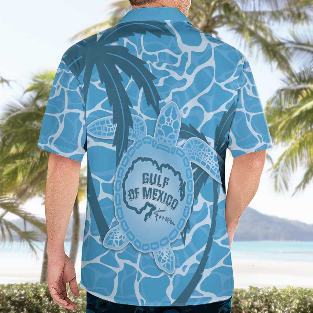 Gulf of Mexico Forever Hawaiian Shirt Mexican Turtle Blue Version