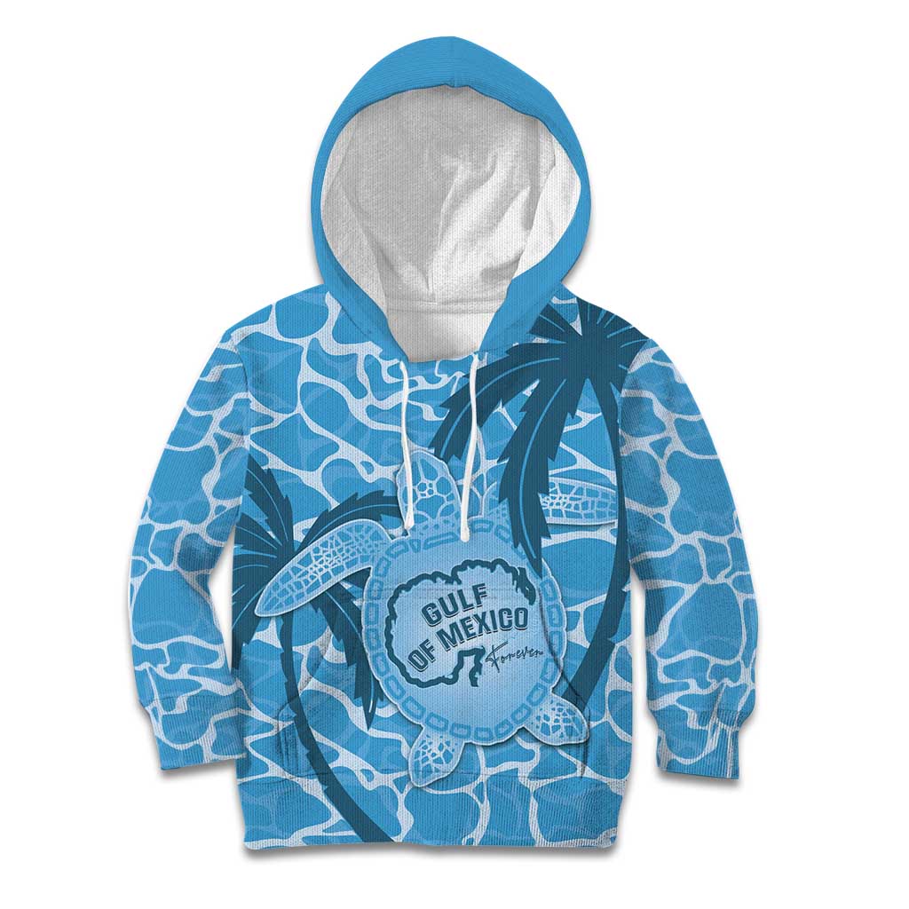 Gulf of Mexico Forever Kid Hoodie Mexican Turtle Blue Version