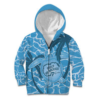 Gulf of Mexico Forever Kid Hoodie Mexican Turtle Blue Version
