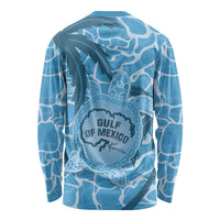 Gulf of Mexico Forever Long Sleeve Shirt Mexican Turtle Blue Version