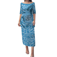 Gulf of Mexico Forever Puletasi Mexican Turtle Blue Version