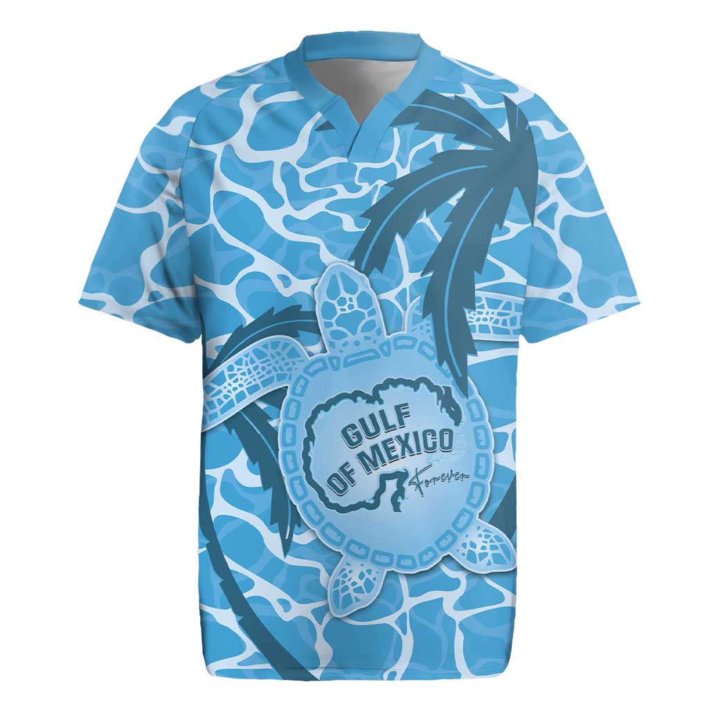 Gulf of Mexico Forever Rugby Jersey Mexican Turtle Blue Version
