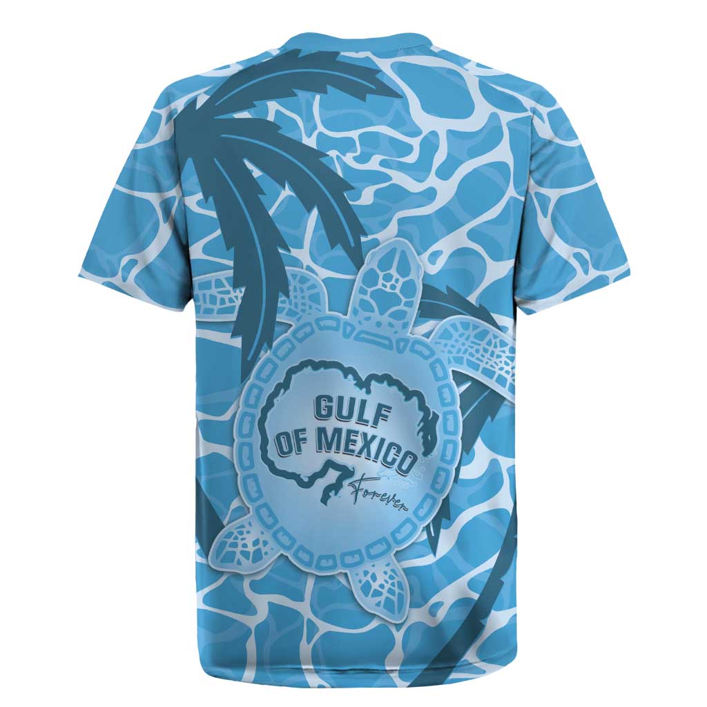 Gulf of Mexico Forever Rugby Jersey Mexican Turtle Blue Version