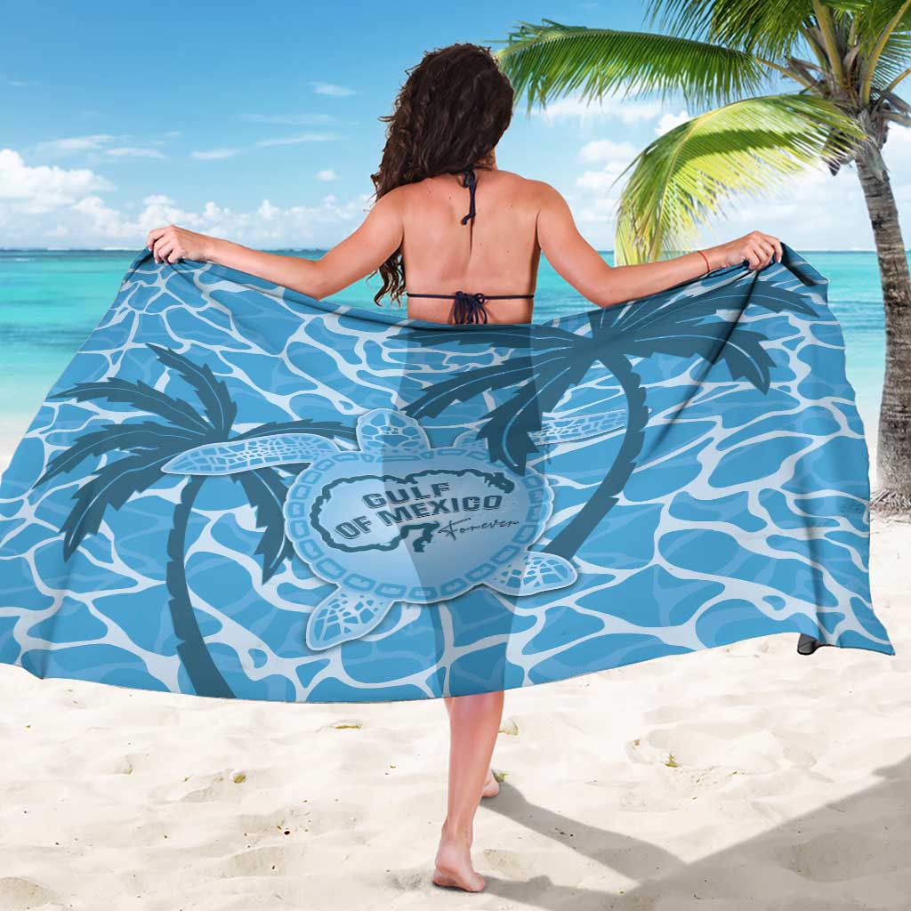 Gulf of Mexico Forever Sarong Mexican Turtle Blue Version