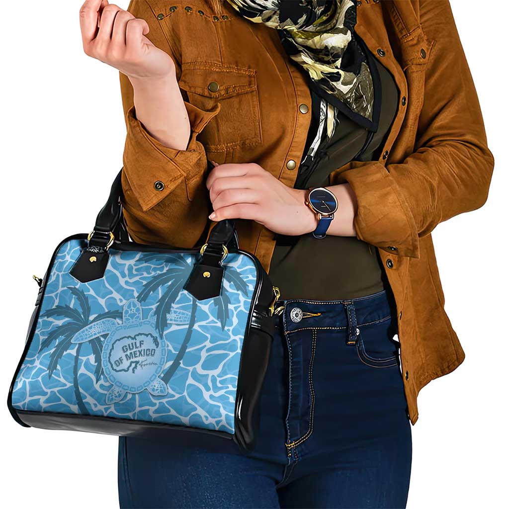 Gulf of Mexico Forever Shoulder Handbag Mexican Turtle Blue Version