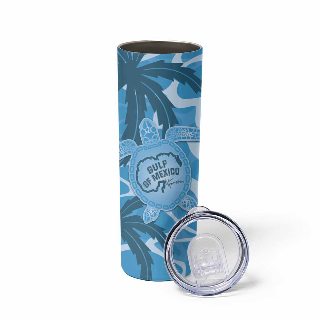 Gulf of Mexico Forever Skinny Tumbler Mexican Turtle Blue Version