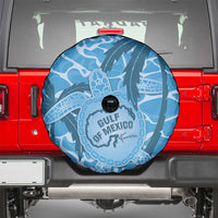 Gulf of Mexico Forever Spare Tire Cover Mexican Turtle Blue Version