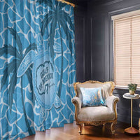 Gulf of Mexico Forever Window Curtain Mexican Turtle Blue Version