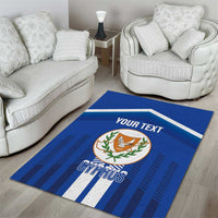 Custom Cyprus Football Area Rug Go Champions
