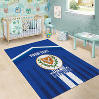 Custom Cyprus Football Area Rug Go Champions