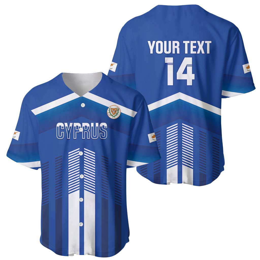Custom Cyprus Football Baseball Jersey Go Champions