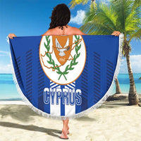 Custom Cyprus Football Beach Blanket Go Champions