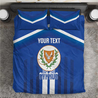 Custom Cyprus Football Bedding Set Go Champions
