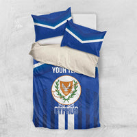 Custom Cyprus Football Bedding Set Go Champions