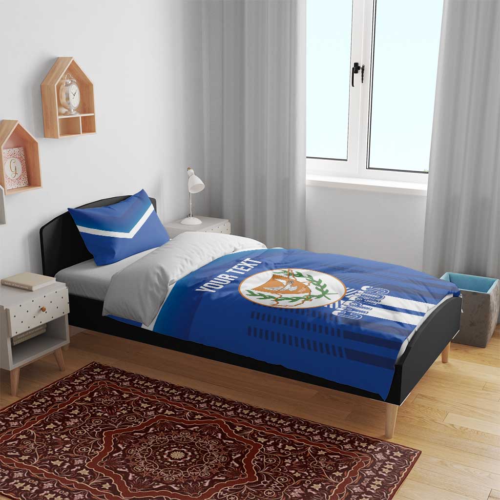 Custom Cyprus Football Bedding Set Go Champions