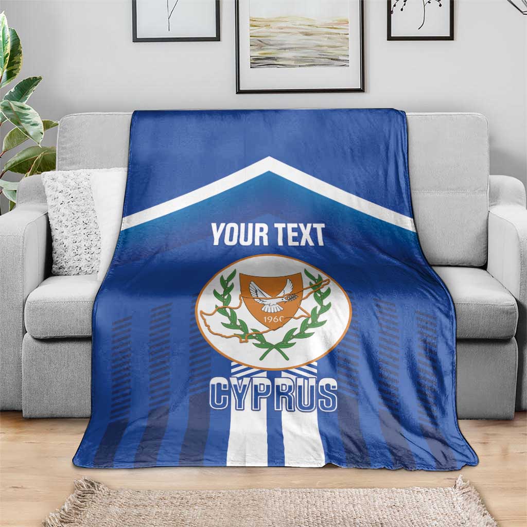 Custom Cyprus Football Blanket Go Champions