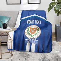 Custom Cyprus Football Blanket Go Champions