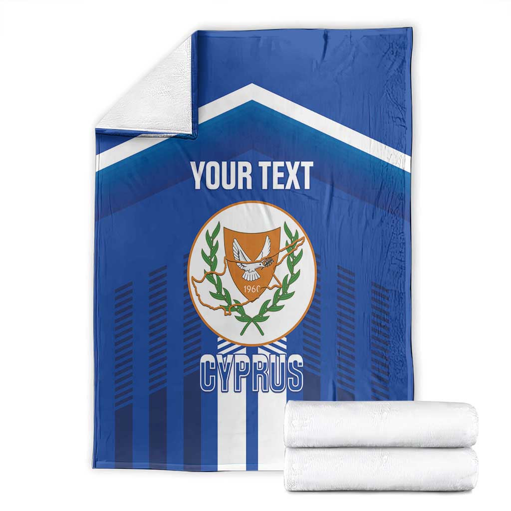 Custom Cyprus Football Blanket Go Champions