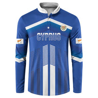 Custom Cyprus Football Button Sweatshirt Go Champions