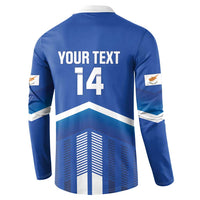 Custom Cyprus Football Button Sweatshirt Go Champions