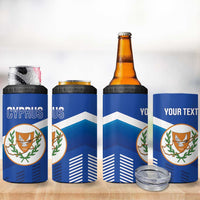 Custom Cyprus Football 4 in 1 Can Cooler Tumbler Go Champions