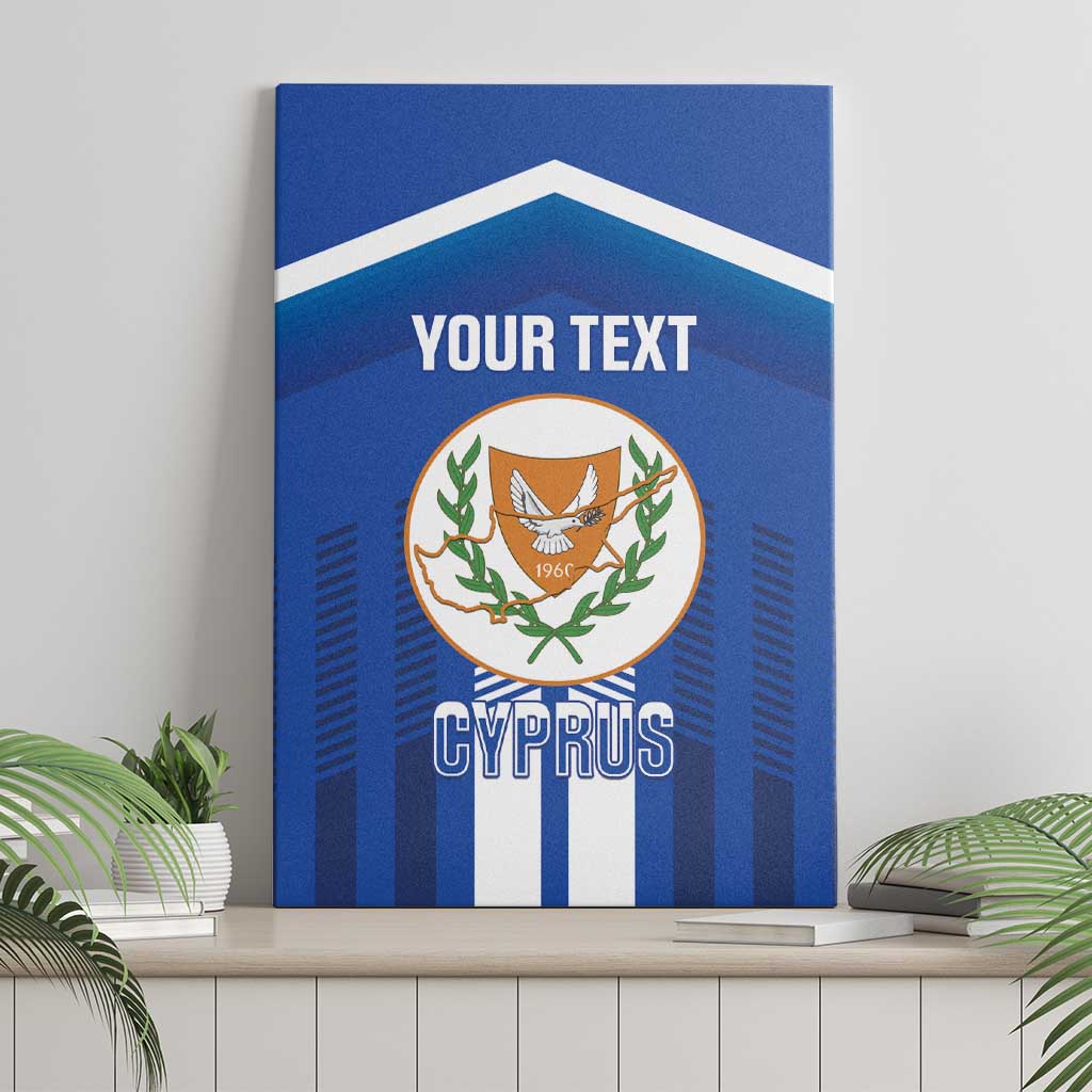 Custom Cyprus Football Canvas Wall Art Go Champions