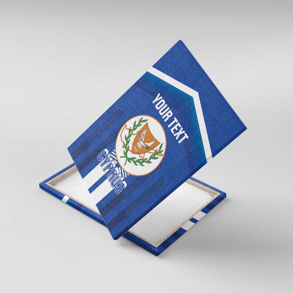 Custom Cyprus Football Canvas Wall Art Go Champions