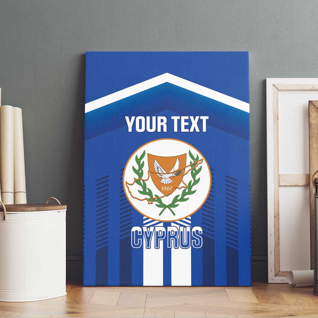 Custom Cyprus Football Canvas Wall Art Go Champions