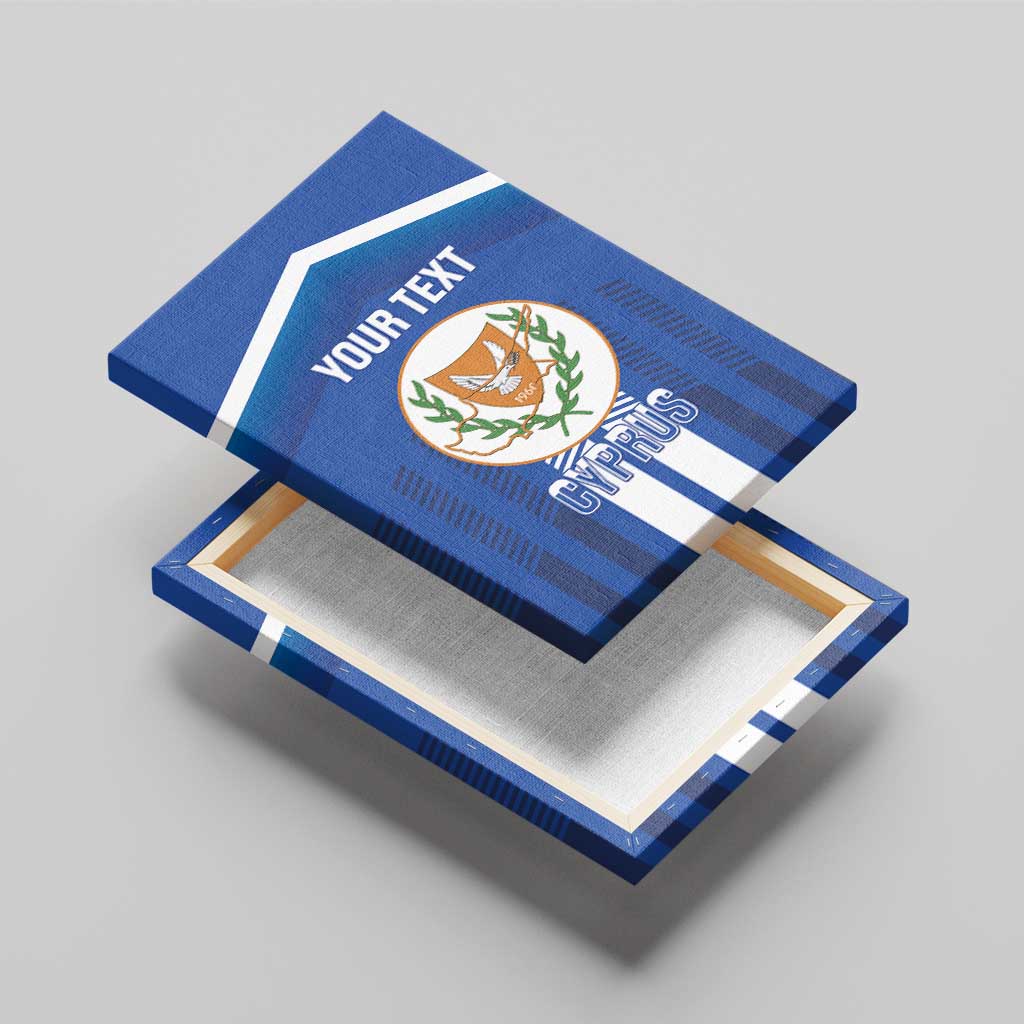 Custom Cyprus Football Canvas Wall Art Go Champions