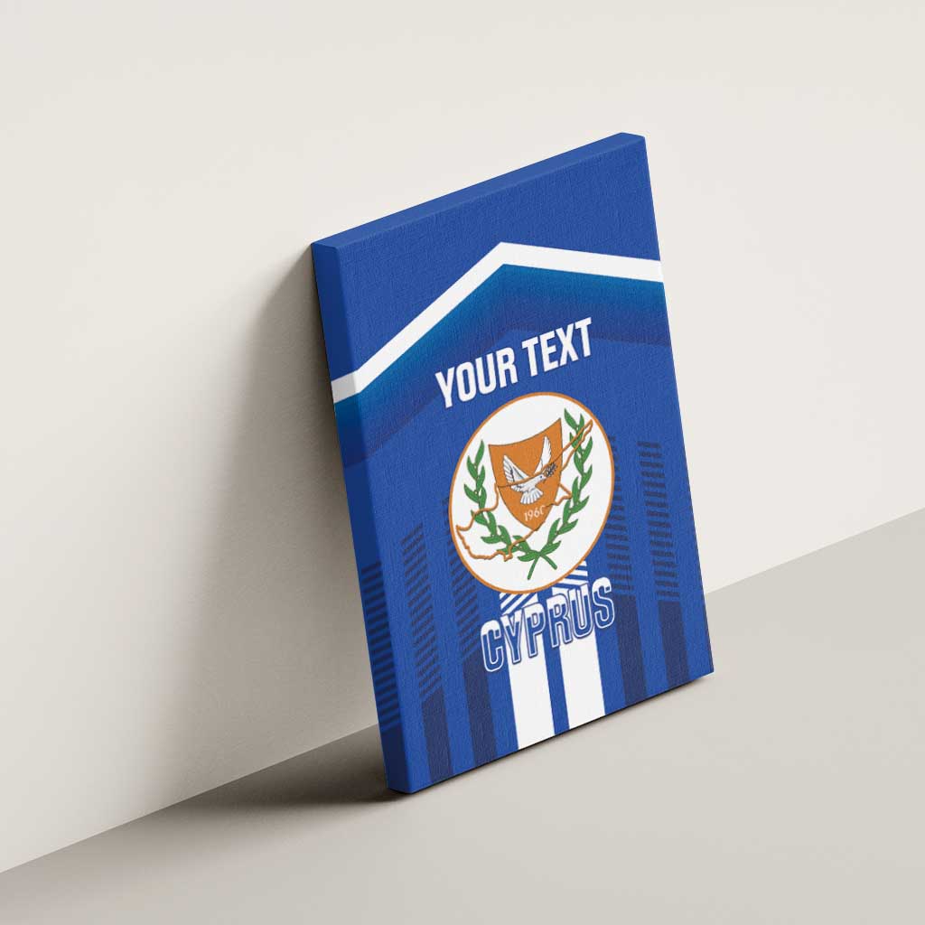 Custom Cyprus Football Canvas Wall Art Go Champions