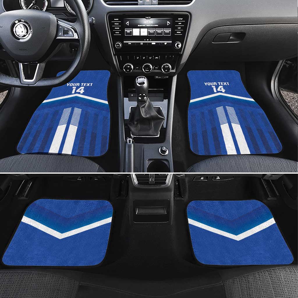 Custom Cyprus Football Car Mats Go Champions