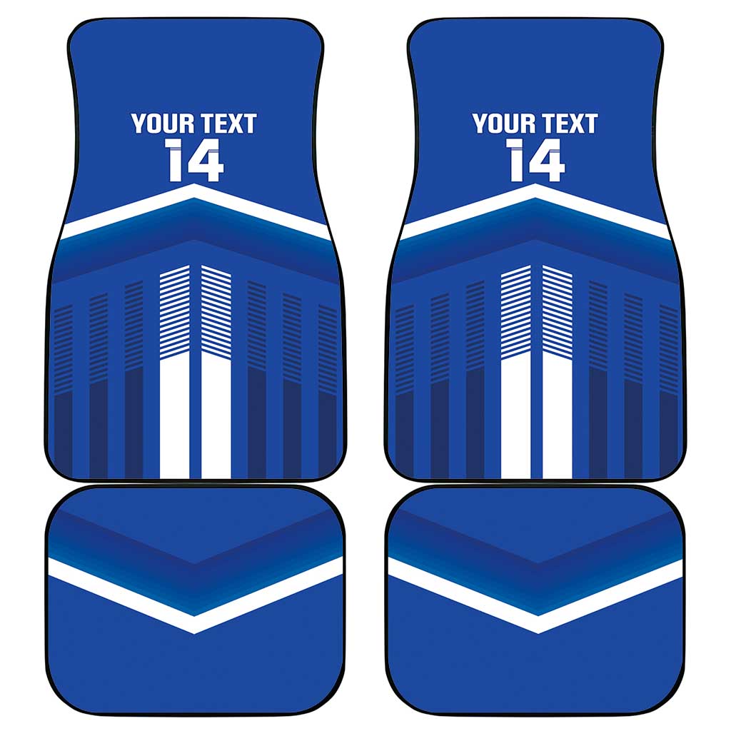 Custom Cyprus Football Car Mats Go Champions