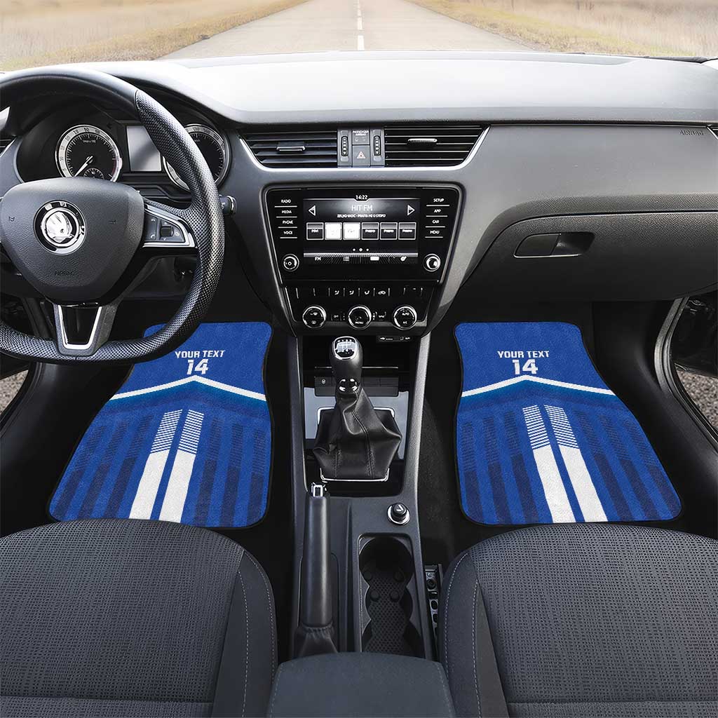 Custom Cyprus Football Car Mats Go Champions
