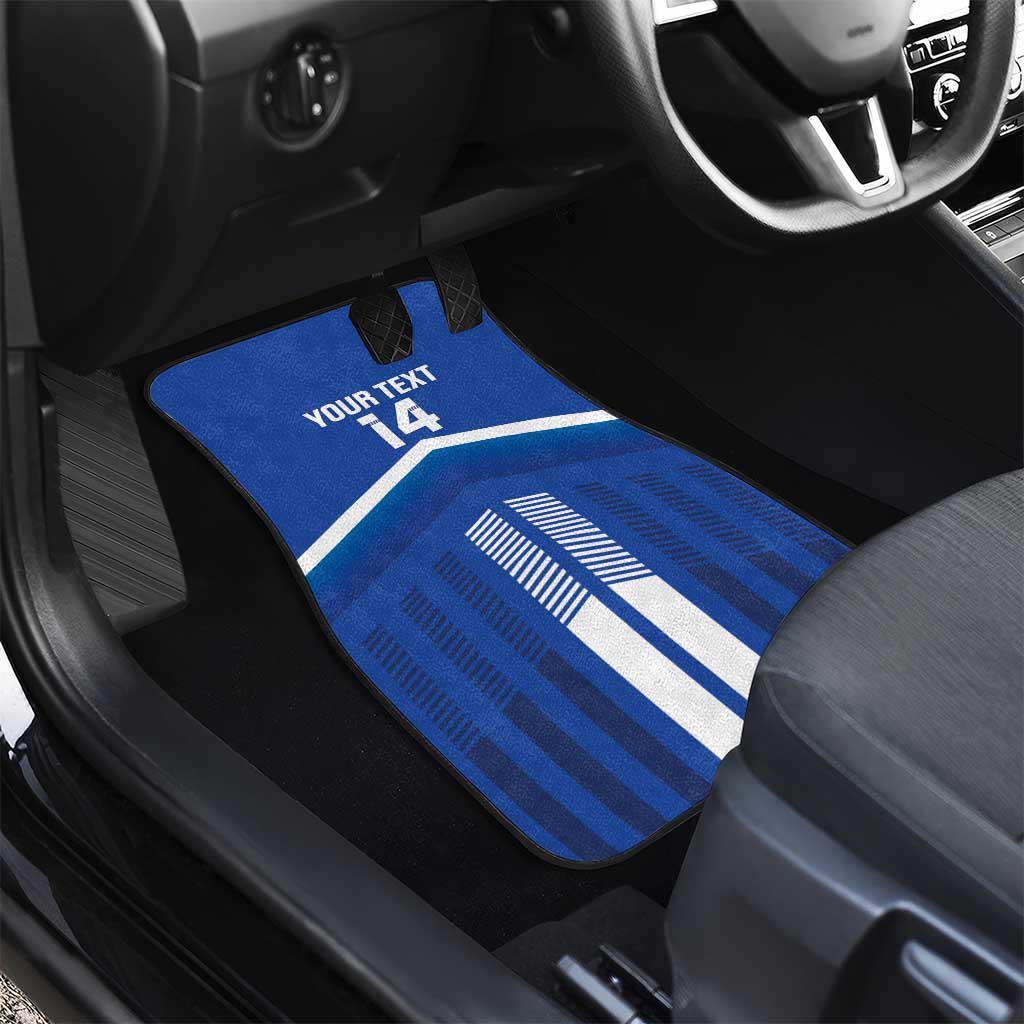 Custom Cyprus Football Car Mats Go Champions