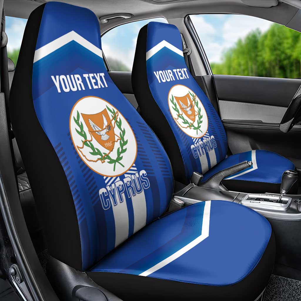 Custom Cyprus Football Car Seat Cover Go Champions