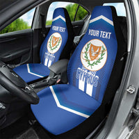 Custom Cyprus Football Car Seat Cover Go Champions