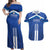 Custom Cyprus Football Couples Matching Off Shoulder Maxi Dress and Hawaiian Shirt Go Champions