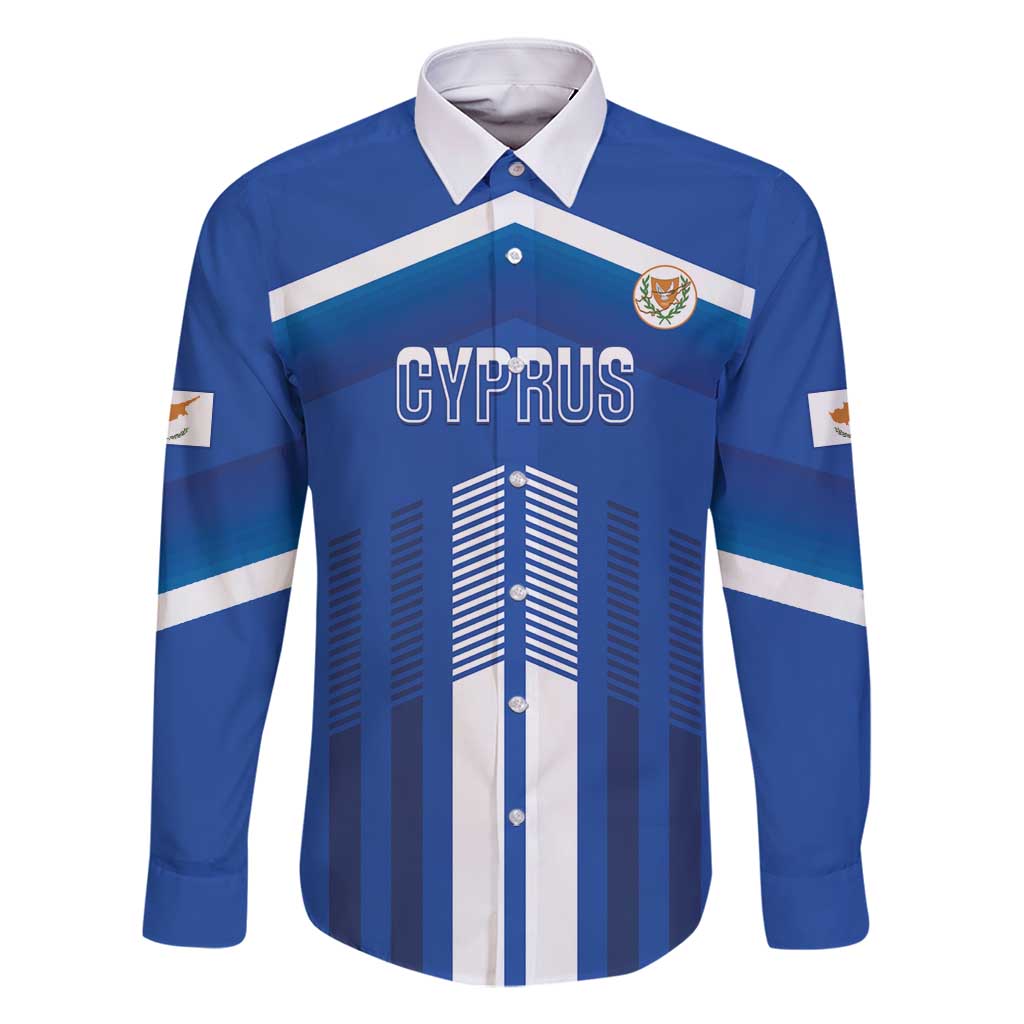 Custom Cyprus Football Family Matching Long Sleeve Bodycon Dress and Hawaiian Shirt Go Champions